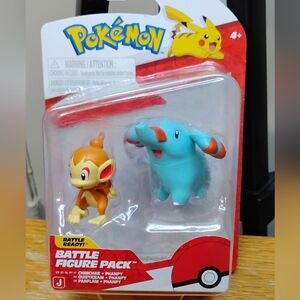 Pokemon Phanpy & Chimchar Battle Figure 2 Pack Jazwares 2025 NEW